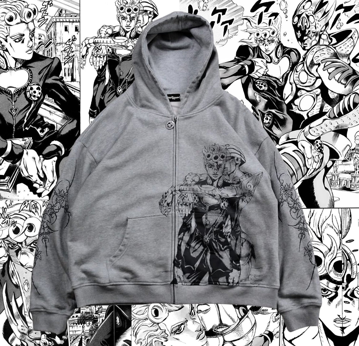 JoJo's Bizarre Adventure - Giorno Zip Up Hoodie