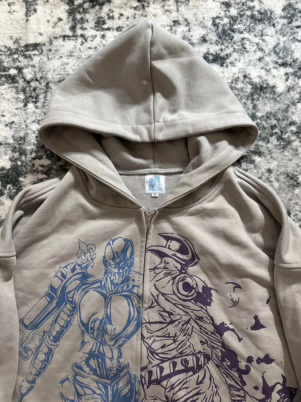 JoJo's Bizarre Adventure - Silver Chariot Zip Up Hoodie