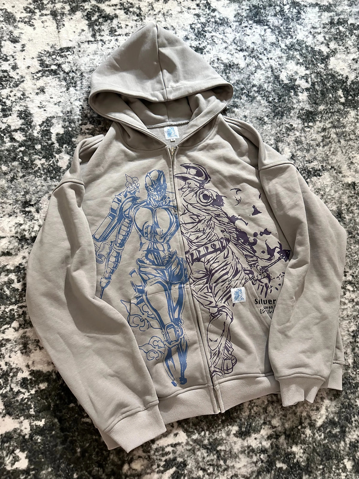 JoJo's Bizarre Adventure - Silver Chariot Zip Up Hoodie