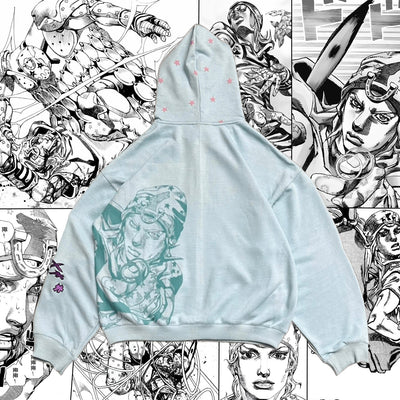 JoJo's Bizarre Adventure - Johnny Joestar Zip-Up Hoodie